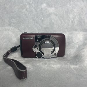 Olympus LT Zoom 105 Red Brown Case Turns On For Parts